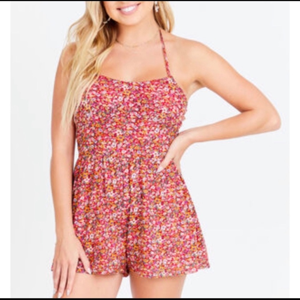 NWT- Size Medium Halter neck Romper